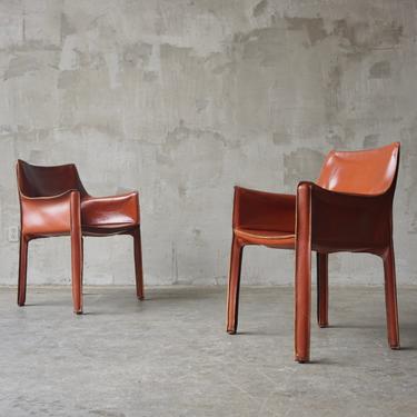 Pair of Mario Bellini 'Cab' Chairs 