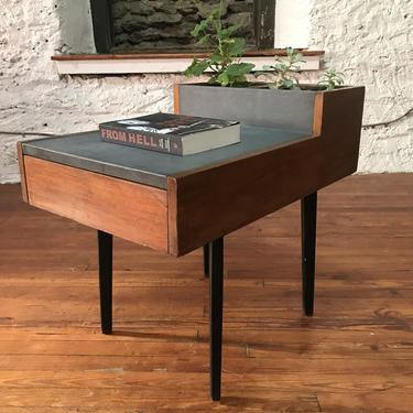 Mid century end table George Nelson Herman Miller planter table mid century modern side table 