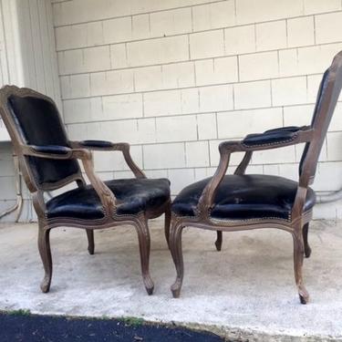 Pair of Gilt Bergere Chairs from Spain
