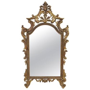 Anitiqued Italian Gilt Carved Mirror