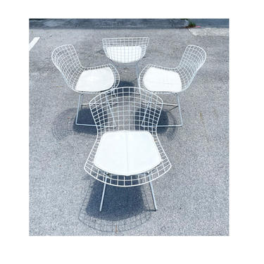 Set of 4 Knoll Bertoia Dining Chairs Mid Century 