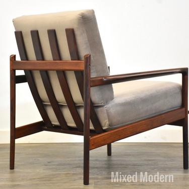 In Kofod Larsen for Selig Rosewood Lounge Chair 