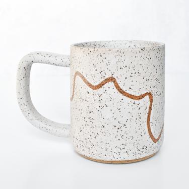 Eclectic and Indigo Maximalist Speckled Stoneware Mug 
