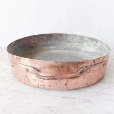 Hand Made Vintage Copper Roasting Pan