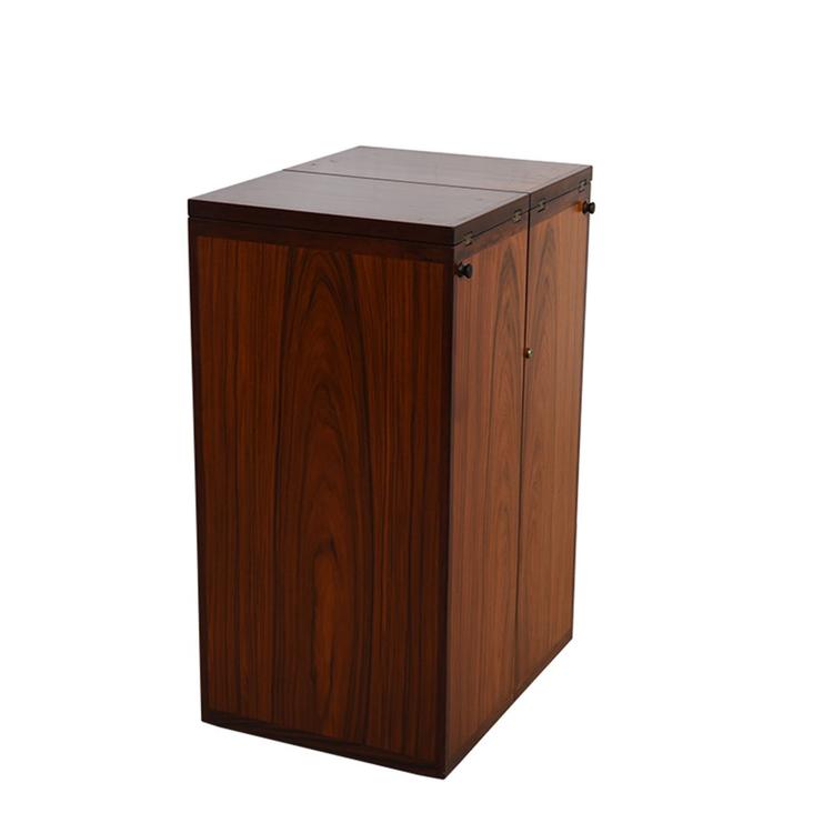 Rosewood Expanding Book Bar / Storage Cabinet by Dyrlund
