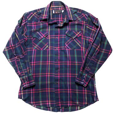 Vintage PANHANDLE SLIM Western Shirt ~ 16 -33 (M to L) ~ Pearl Snap Button ~ Cowboy /  Rockabilly ~ 
