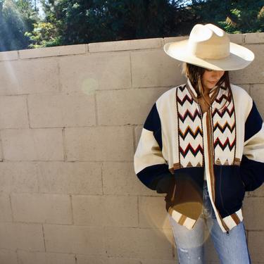 Zacapa Jacket // vintage woven embroidered dress blouse boho hippie Mexican cotton Guatemalan 70s 80s hippy white // O/S 