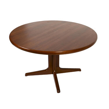 Danish Modern Round Teak Dining Table Teak Pedestal Table 