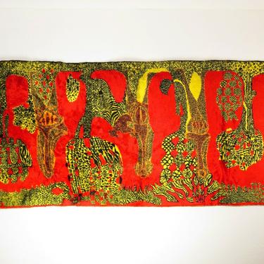 1950s Eastern European ABSTRACT MODERNIST ART TAPESTRY Rug MID CENTURY Space Age