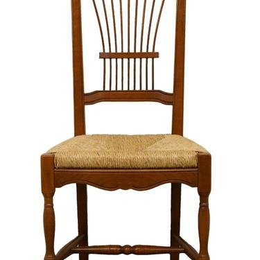 Lexington Furniture Solid Cherry Wheat / Sheaf Back Accent / Dining Side Chair W. Rush Seat 157-537 
