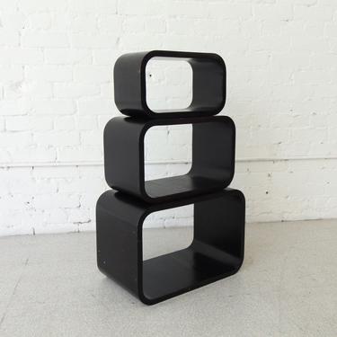 Small Stackable Black Shelving