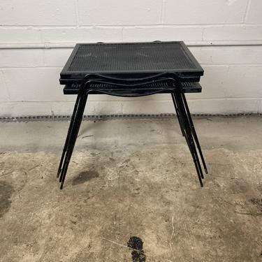 Set of three Mod Metal Stackable Side Tables