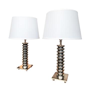 Pair of Art Deco Table Lamps in the Style of Donald Deskey