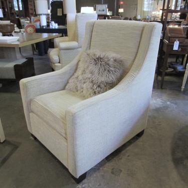 PAIR OF TRANSITIONAL UPHOLSTERED CLUB CHAIRS PRICED SEPERATLEY