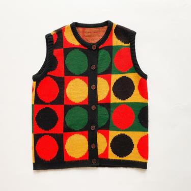 1970s Op-Art Knit Vest 