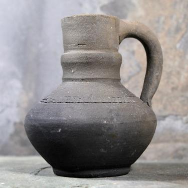 Hand Crafted Grey Matte Bud Vase - Ombre Grey Mini Pitcher - Original Stoneware Art | FREE SHIPPING 