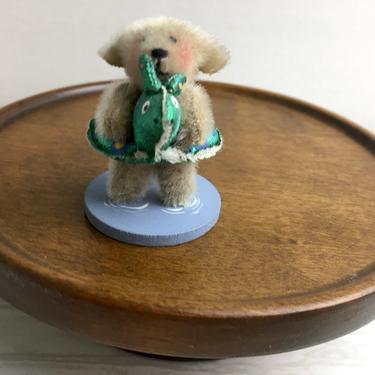 Maria Wheeler Pool Party miniature bear - vintage 1990s handmade bear 