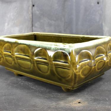 RARE! Mid-Century Cookson Pottery Indoor Planter CP559USA - Vintage Green Drop Glaze Ceramic - Vintage Cookson Pottery  | FREE SHIPPING 