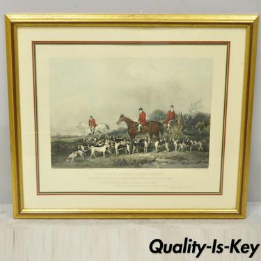 The Old Berkshire Hunt Lithograph Framed Print Painting by John Goode Engraved