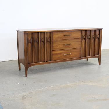 Kent Coffey Perspecta Credenza Mid-Century Modern Vintage Walnut Rosewood Credenza Dresser 