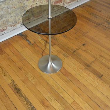 Laurel Floor Lamp with Glass Side Table