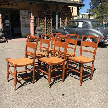 Set of 6 Hitchcock Chairs