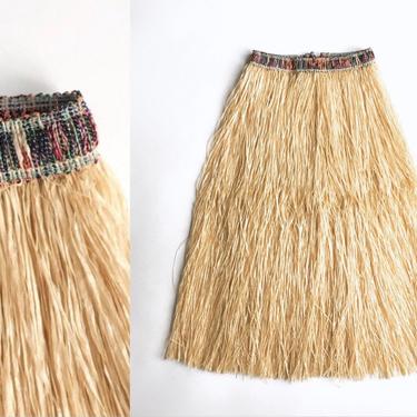 1950s Vintage Grass Hula Novelty Skirt 