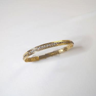 Vintage Goldtone Rhinestone Chain Bracelet | THE STACKED COLLECTION 