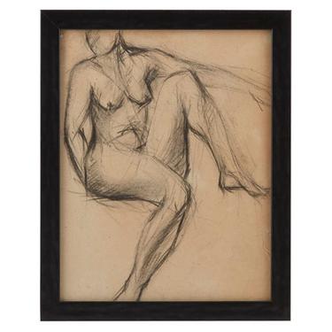 Vintage French Figure Study - Simple Frame #6