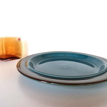 Arabia Finland Meri 10&quot; Dinner Plate, Peppered Blue And Brown Plate By Ulla Procope From Finland- 5 Available 