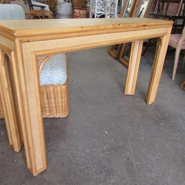 Island Style Bamboo &amp; Seagrass Console