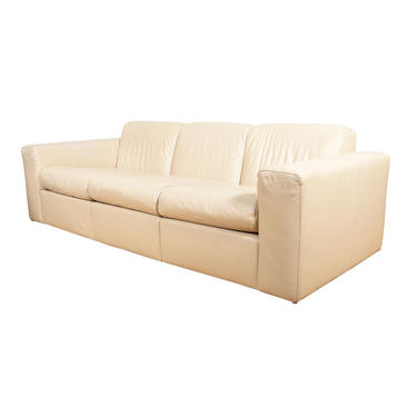 Jack Cartwright American Modernist Leather Sofa