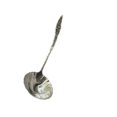 British Sterling Lily of The Valley Sauce Spoon 