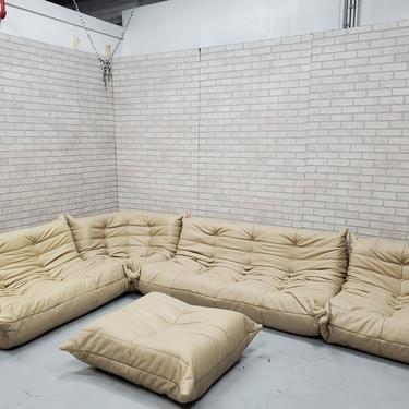 Mid Century Medern Togo Sofa Set by Michel Ducaroy for Ligne Roset -  5 Piece Set