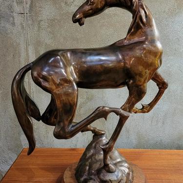 Bronze Sculpture Horse  by Hattakitkosol Somchai 