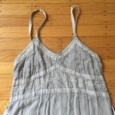 Vintage Dusty Blue Summer Dress 