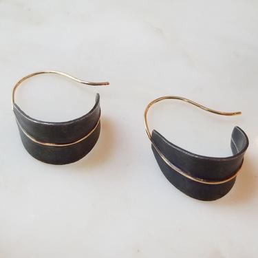 Small Shield Hoop Earrings