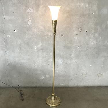 Brass Floor Lamp by Stiffel