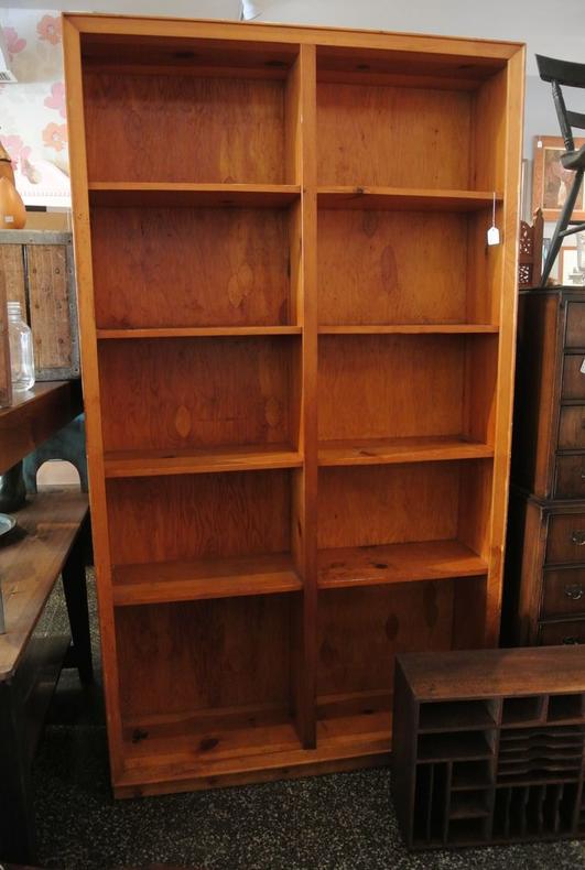 Large pine bookshelf. $295