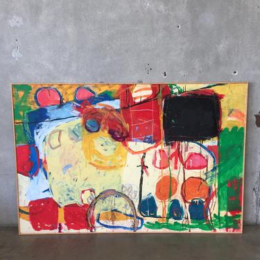 Large Oil on Wood by Conor Corbett Circa 1960