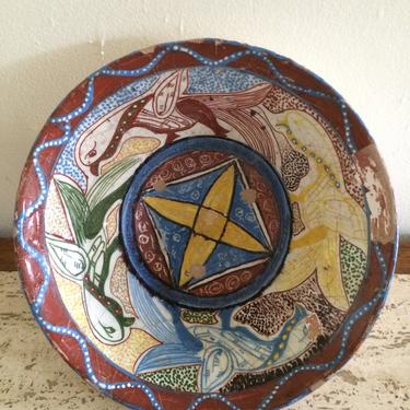 Antique Islamic, Central Asia, Afghan, stoneware, Pottery Bowl. 