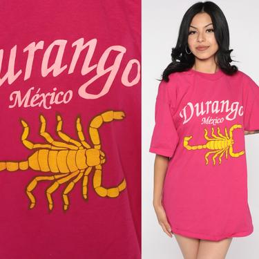 Durango Mexico Shirt Vintage 90s Scorpion T Shirt Single Stitch Travel Tourist Tshirt 80s Tee Graphic Shirt Extra Large xl 
