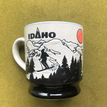 1970s Idaho Mountain Scene Mug 