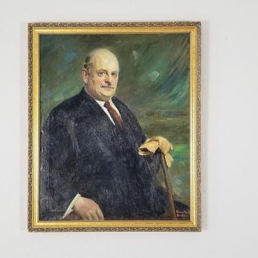 Edwin Murray Mackay ( 1869 - 1926 ) Portrait Oil Painting . 