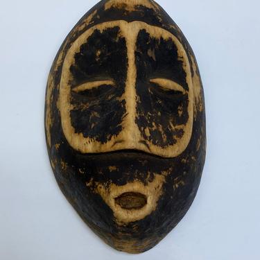 Vintage Early First Nations Haida Tlingit Cedar Wood Mask Wooden 