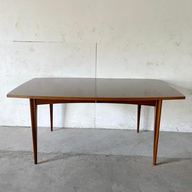 Mid-Century Modern Broyhill Dining Table with Leaf 