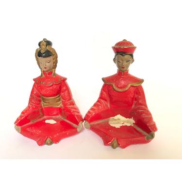 Asian Lady Figurines -- Asian Figurines -- Woman Figurines -- BP Imports Figurines -- Japanese Figurines -- Red Figurines 