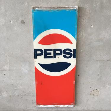Vintage Acrylic Pepsi Sign