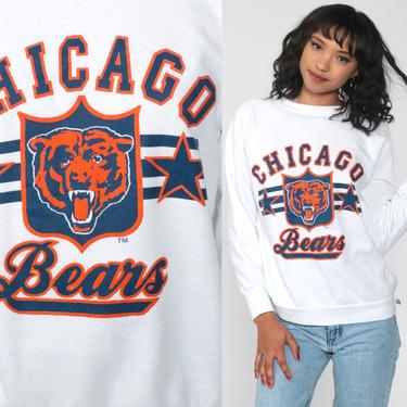CHICAGO BEARS Sweatshirt -- 80s NFL Shirt American Football Pullover Jumper Sportswear 90s Graphic Print Sweater Small 