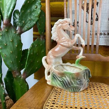 Vintage 1950s/60s Maddox of California Western Horse Planter 